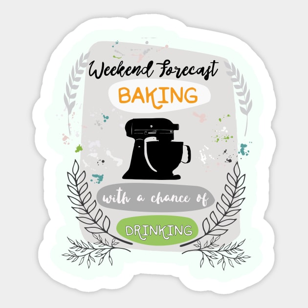 Baking-Weekend Forecast Sticker by papillon